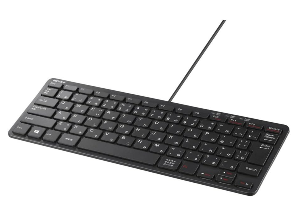 バッファロー BUFFALO コンパクトモデル テンキーレス 有線キーボード ブラック BSKBU305BK 【Windows/PS4対応】 